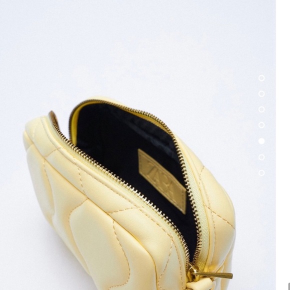 ZARA unique bag in bag Shoulder bag in gorgeous yellow with Gold chain 🔥🔥🔥 - Picture 5 of 11
